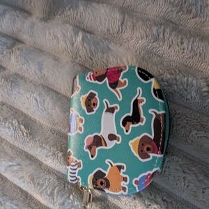Cute Dog Print Coin Purse